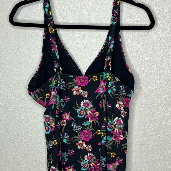 Venice Beach Floral Swim Top Sz 42C - Picture 4 of 7